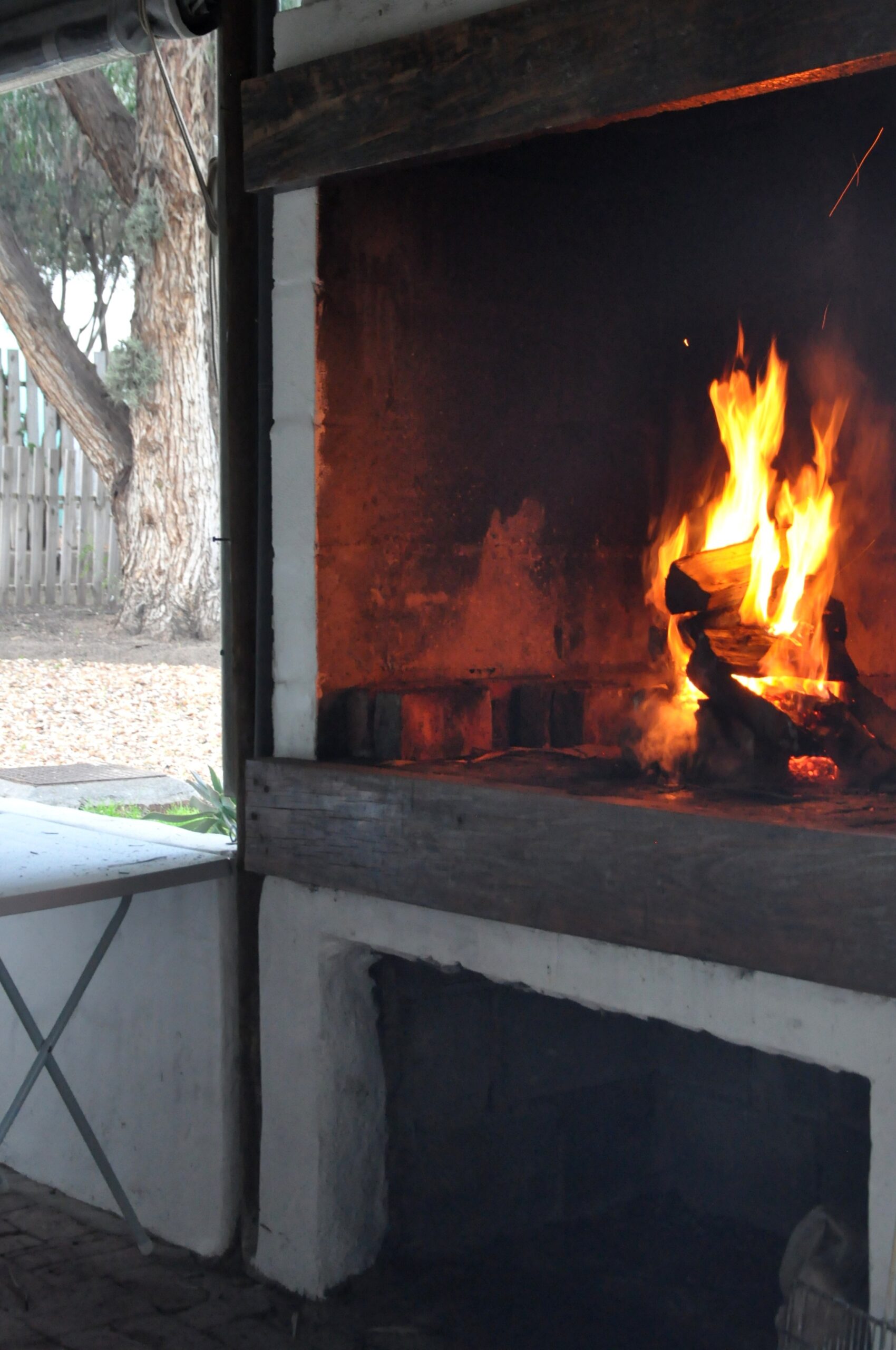 Braai area ready for use