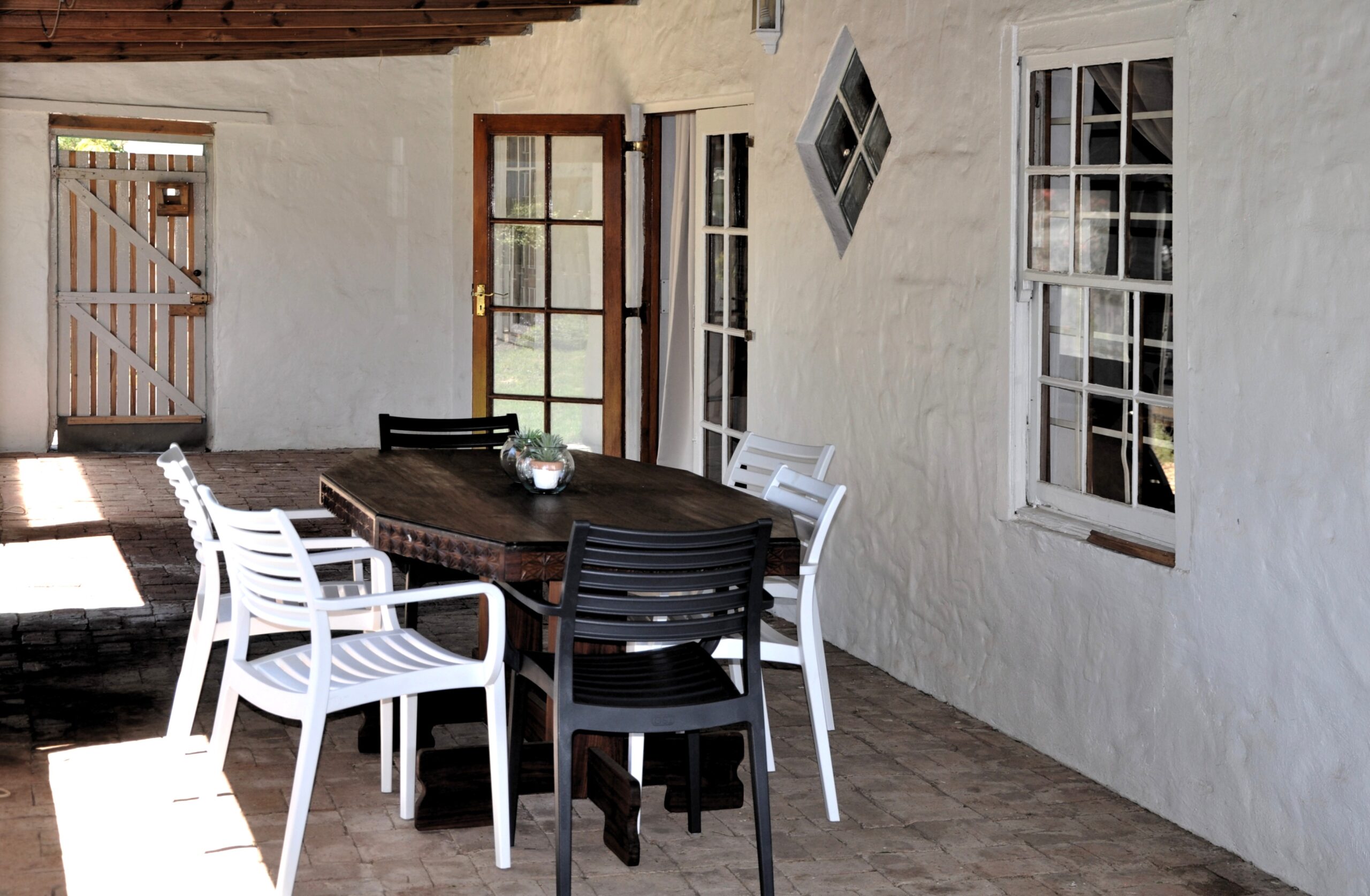 Covered patio area