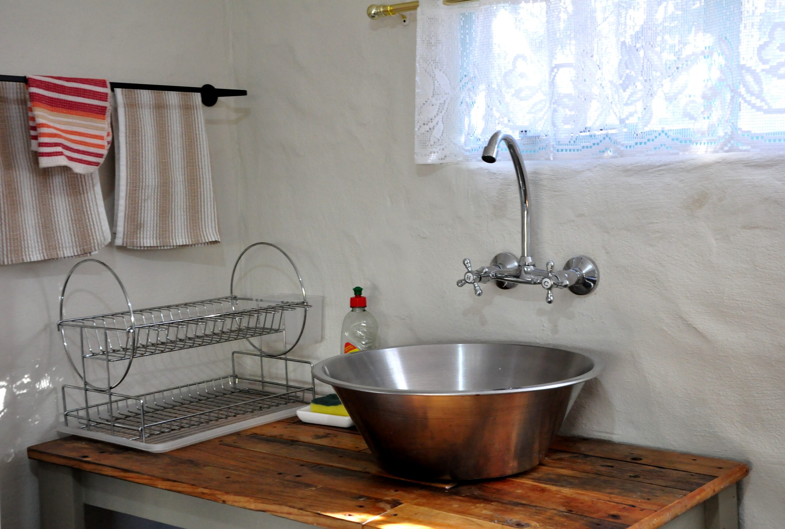 Kitchenette sink and counter